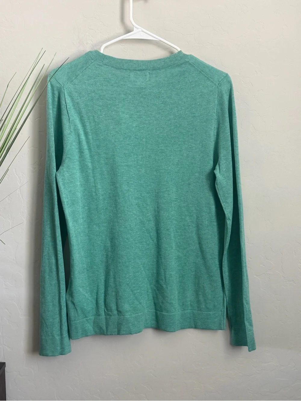 NWT J.Crew Teddy Sweater Seafoam Green 100% Cotton Crewneck Size Small